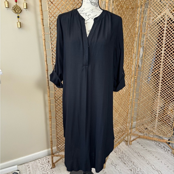 Cable and Gauge Black Long Tunic Dress - Picture 1 of 11